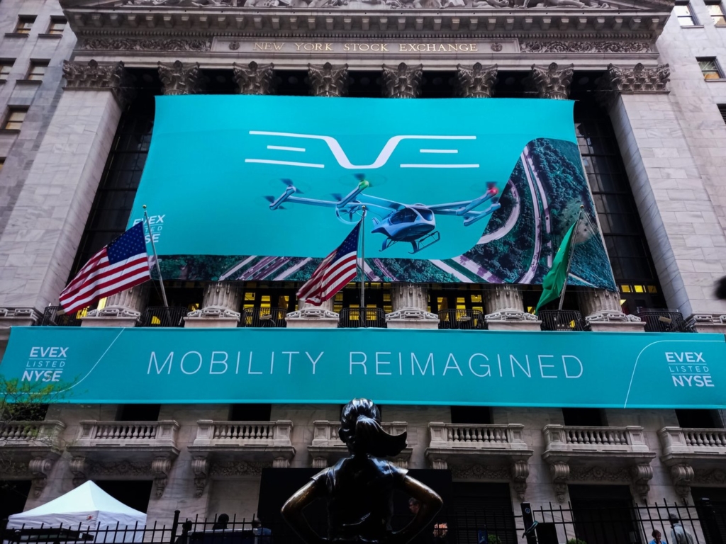Eve Starts Trading on NYSE