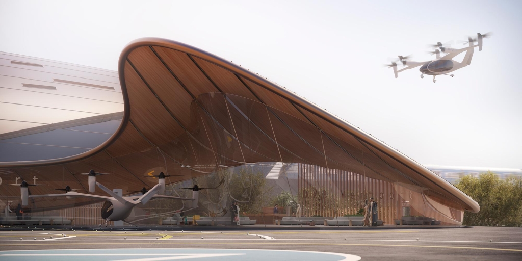Foster + Partners Collaborate with Skyports for Dubai Vertiport Concept Design
