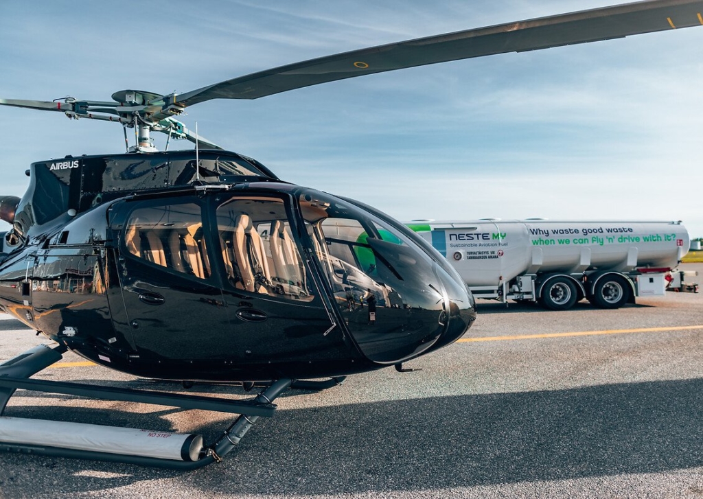 Finnish Operator Flies First ACH130 with Sustainable Aviation Fuel