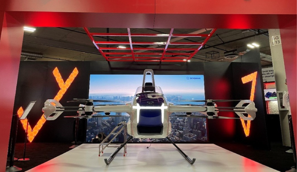 SkyDrive Unveils Ultra-compact Emission-free Flying Vehicle at CES 2022